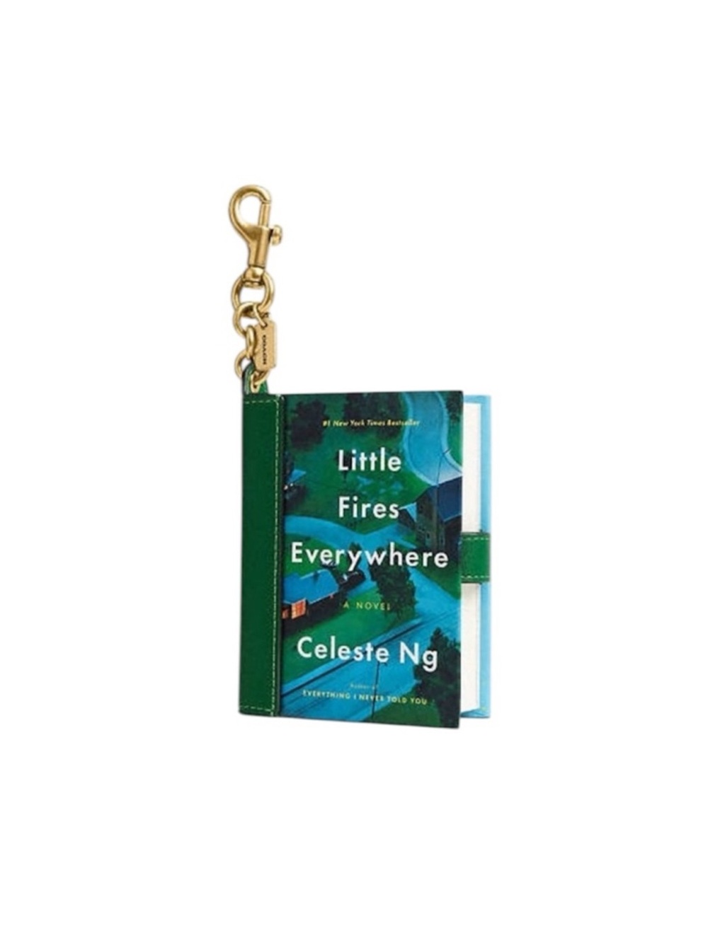 Coach Little Fires Everywhere By Celeste Ng Book Bag Charm-NWT